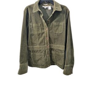 Jones Sport  New York Signature Green Corduroy Jacket Size L